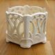 Openwork pot / letter holder in Art Nouveau ceramic