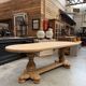 Oval table in solid oak