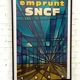 Affiche vintage “emprunt SNCF” par Jean Jacquelin, 1959