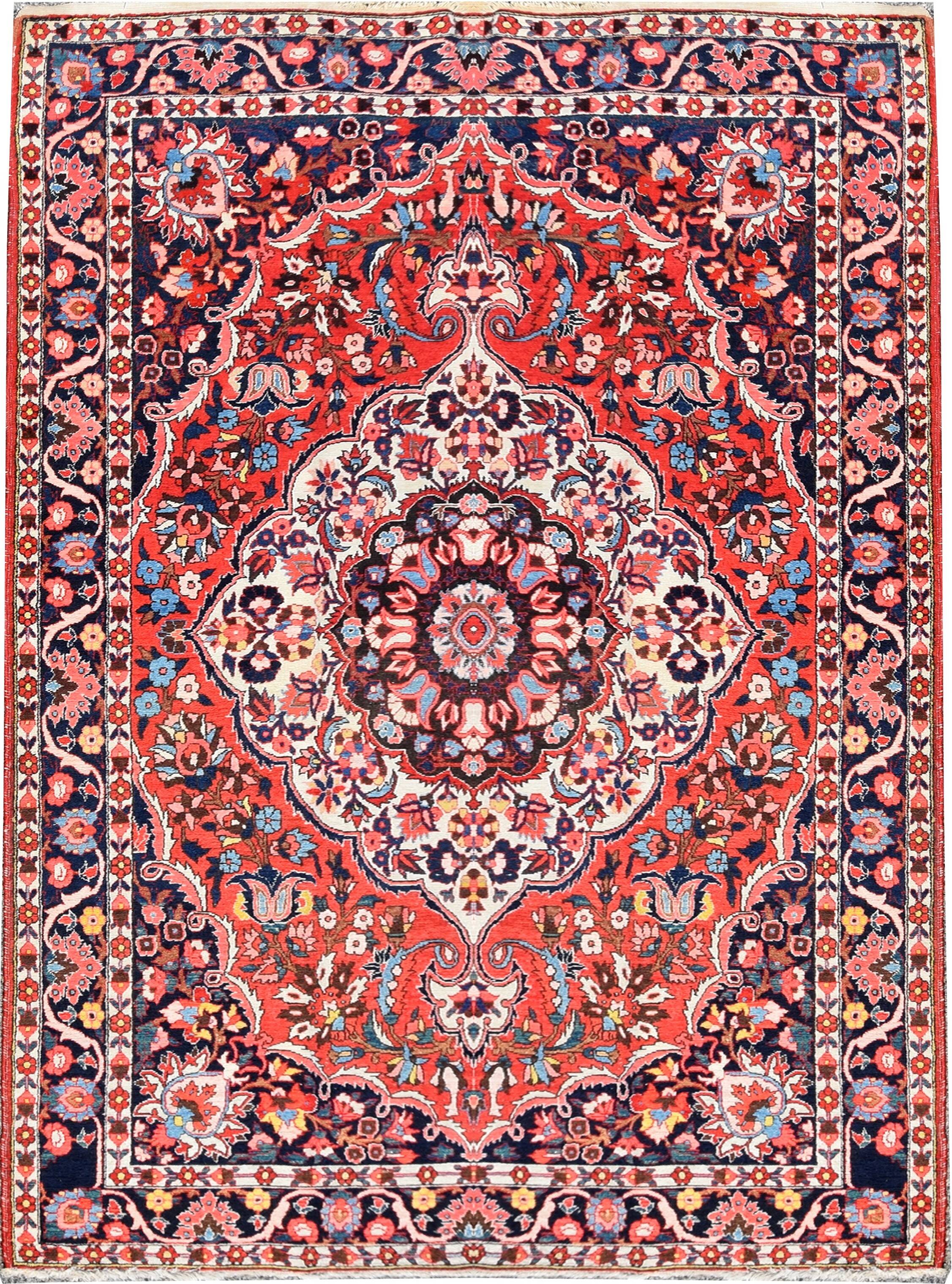 Persian Iran Saman Oriental Rug: 3.20 X 2.07 Meters - Made in