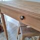 Old beech wood bureau/console/side table with bamboo legs.