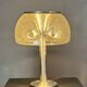 Midcentury space age large glass mushroom table lamprey Temde, 1960s
