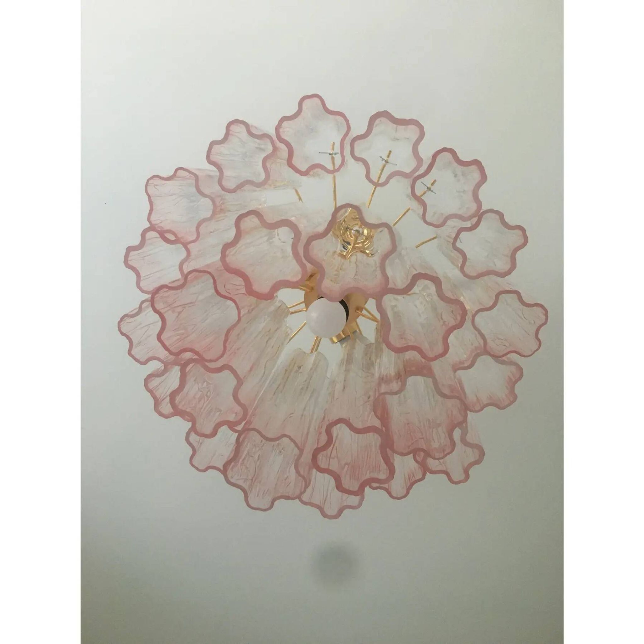 Venini-Style Murano Glass Tronchi Chandelier