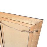 Mirror with painted wooden frame