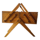 Worker - wooden sewing box with vintage compass feet