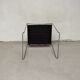 Set of 8 Italian Chairs in leather and steel, 1970