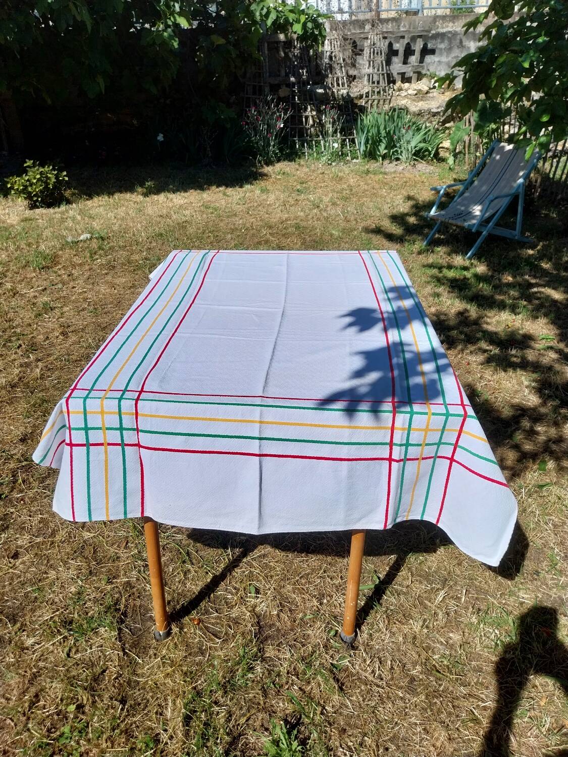 Tablecloth and 10 napkins - Basque linen