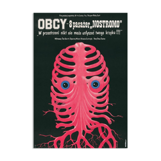 "Alien" polish poster by Jakub Erol, official reprint 1980