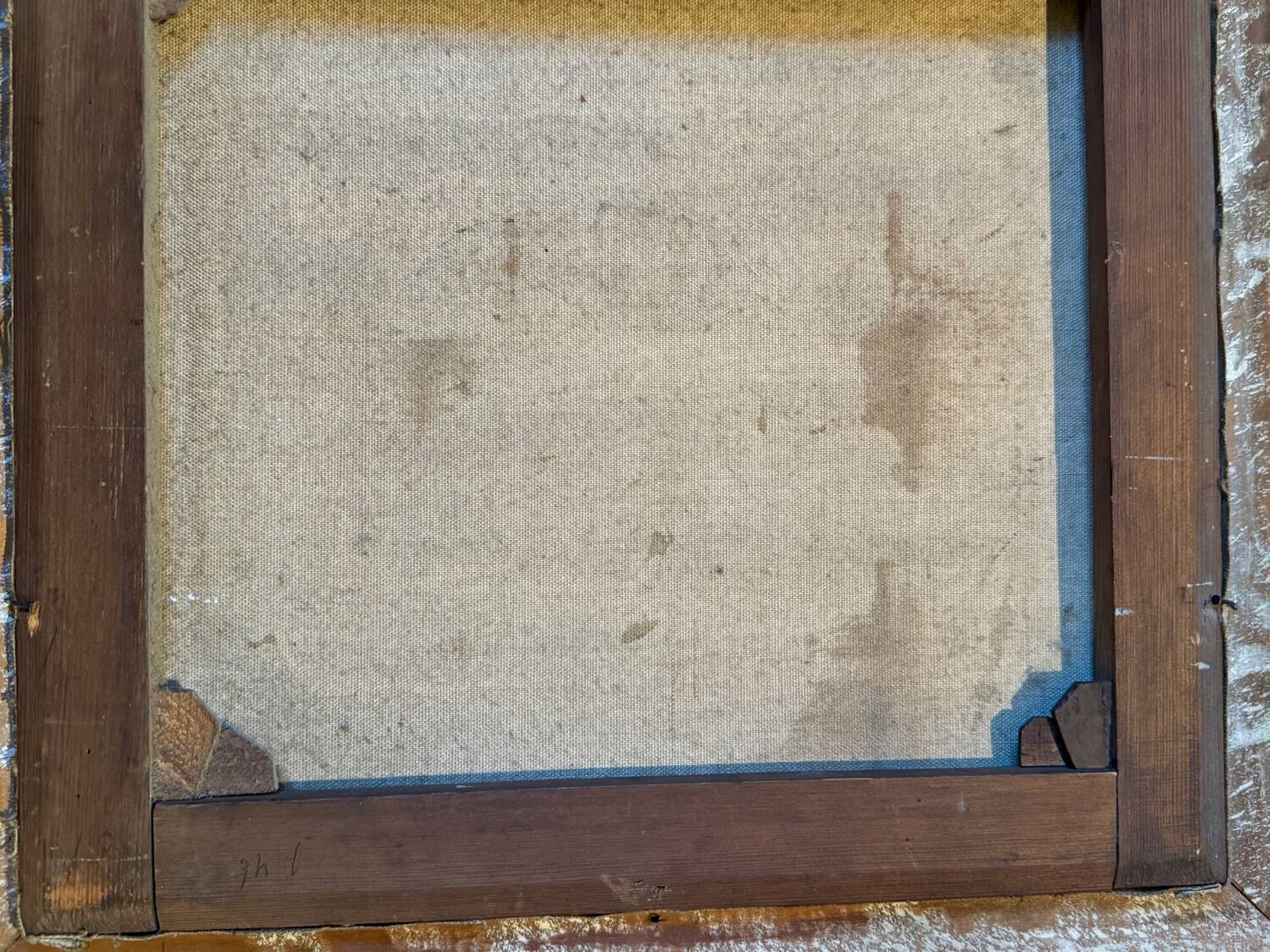 Old painting, Still life or roses and fruits, early 20th century