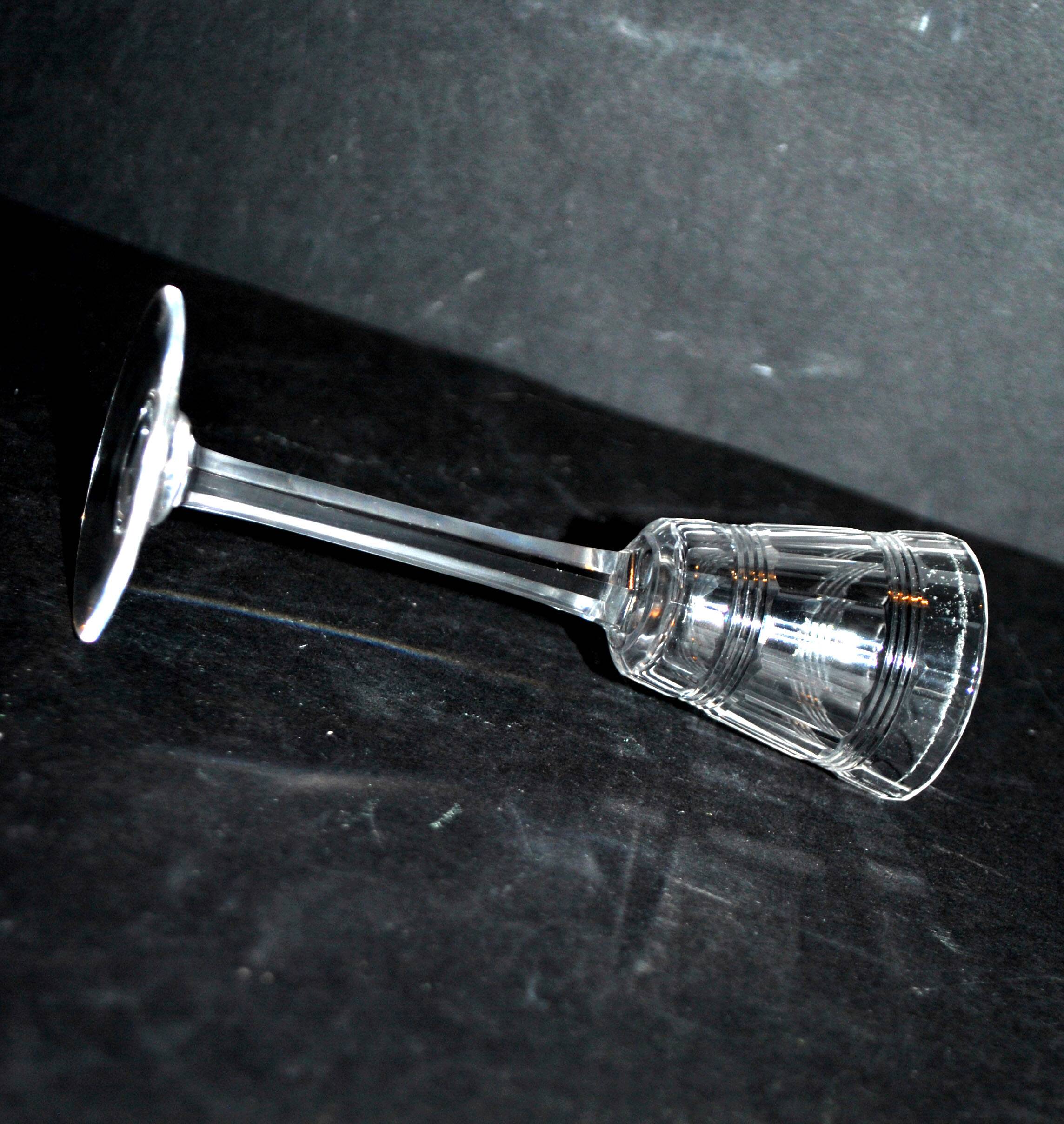 Baccarat 1900 crystal liqueur glass, chicago model, size 8557