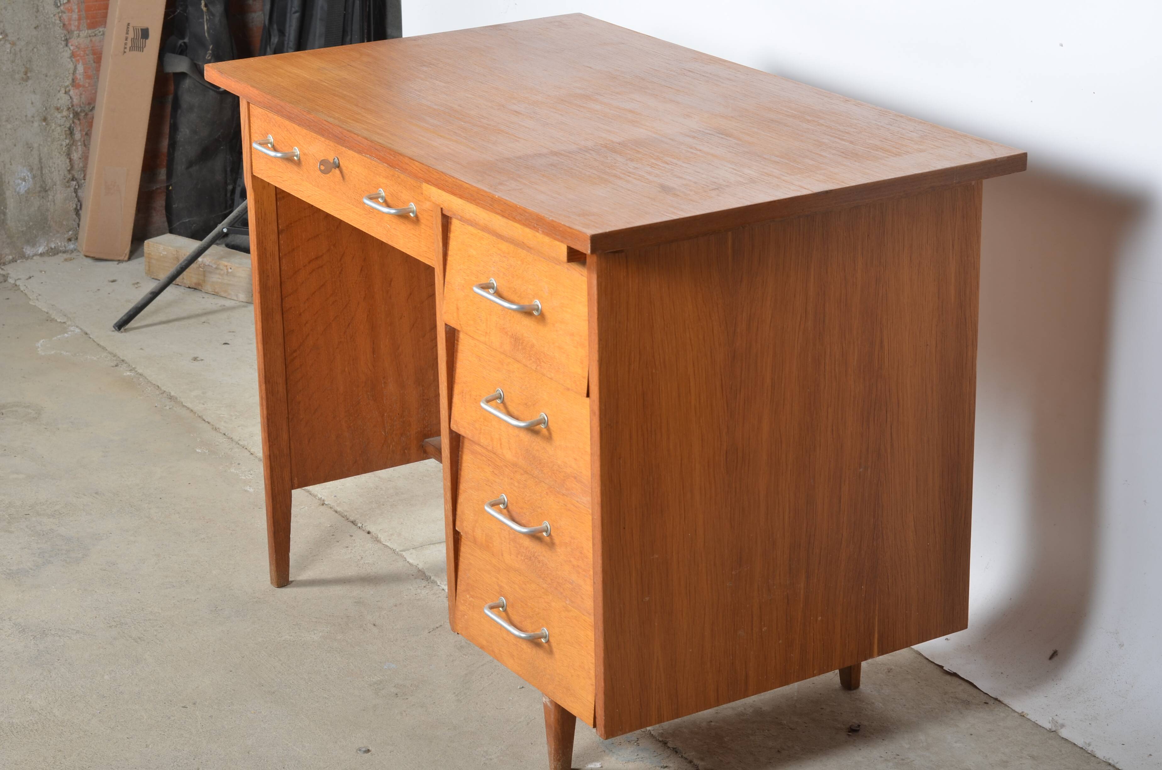 Light oak desk 1950