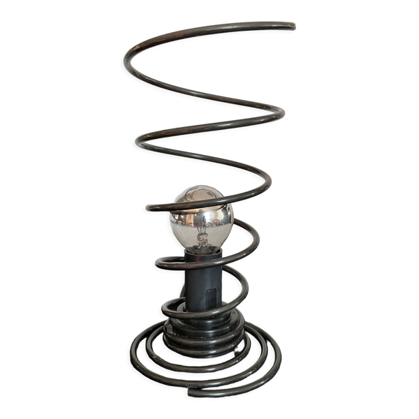 Lampe ressort vintage années 80