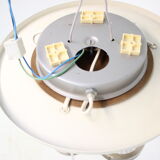 Mid century adjustable glass chandelier by pokrok zilina, 1970s