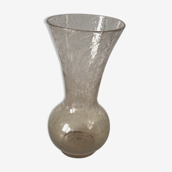 Bubble glass vase