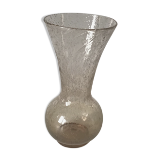 Bubble glass vase