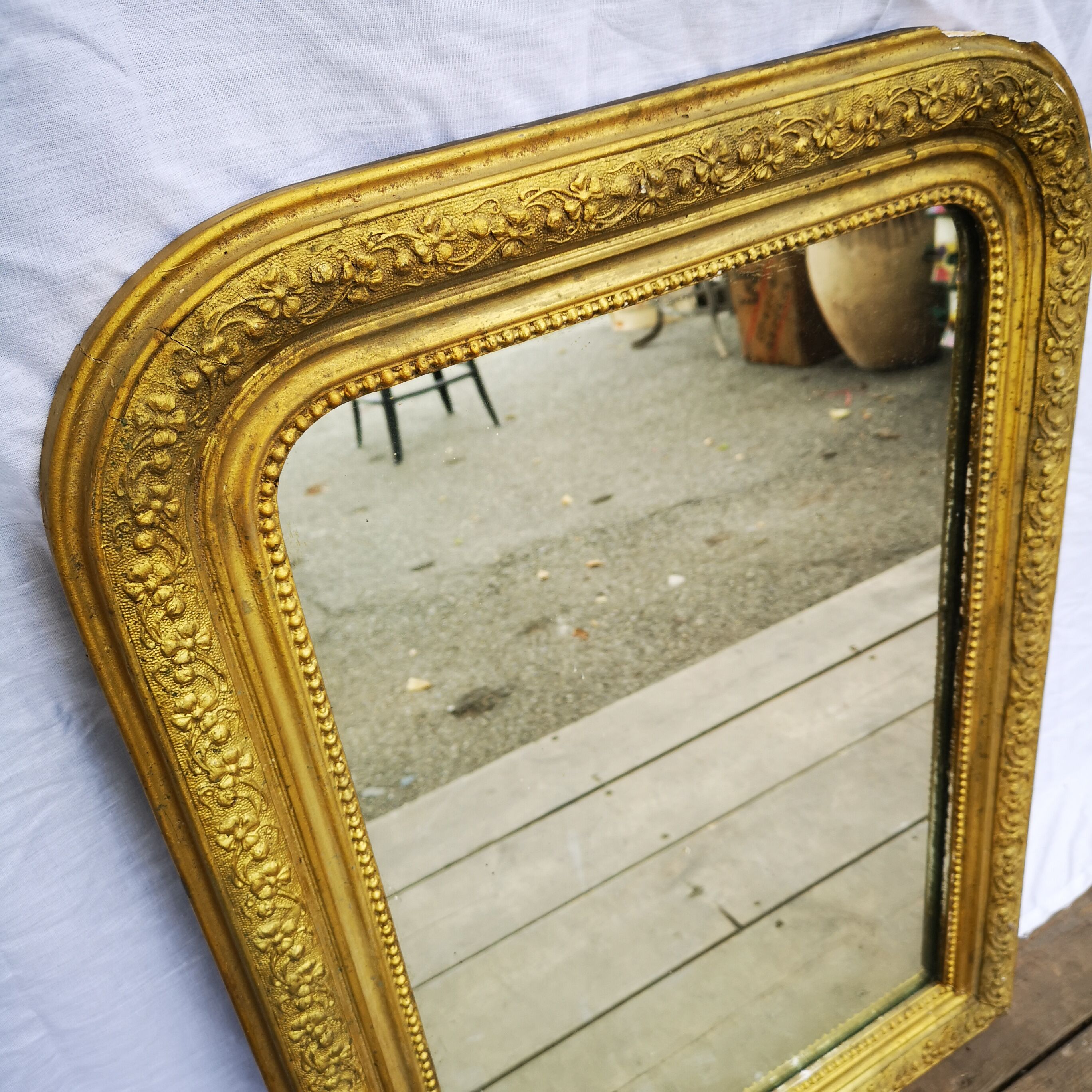 Miroir Louis Philippe fin XIXème 75 cm