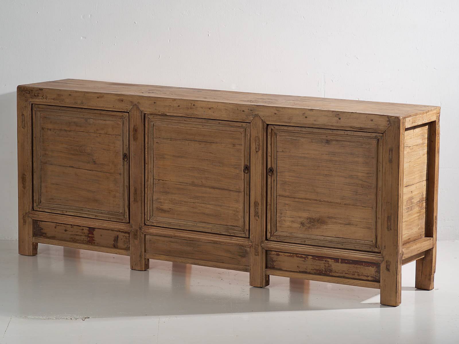 Antique wooden three-door sideboard (circa 1920)