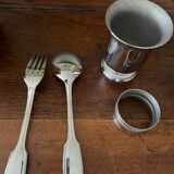 silver-plated baptism box Couzon