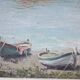 Tableau, huile sur toile marine