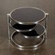 Chrome and glass coffee table
