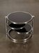 Chrome and glass coffee table