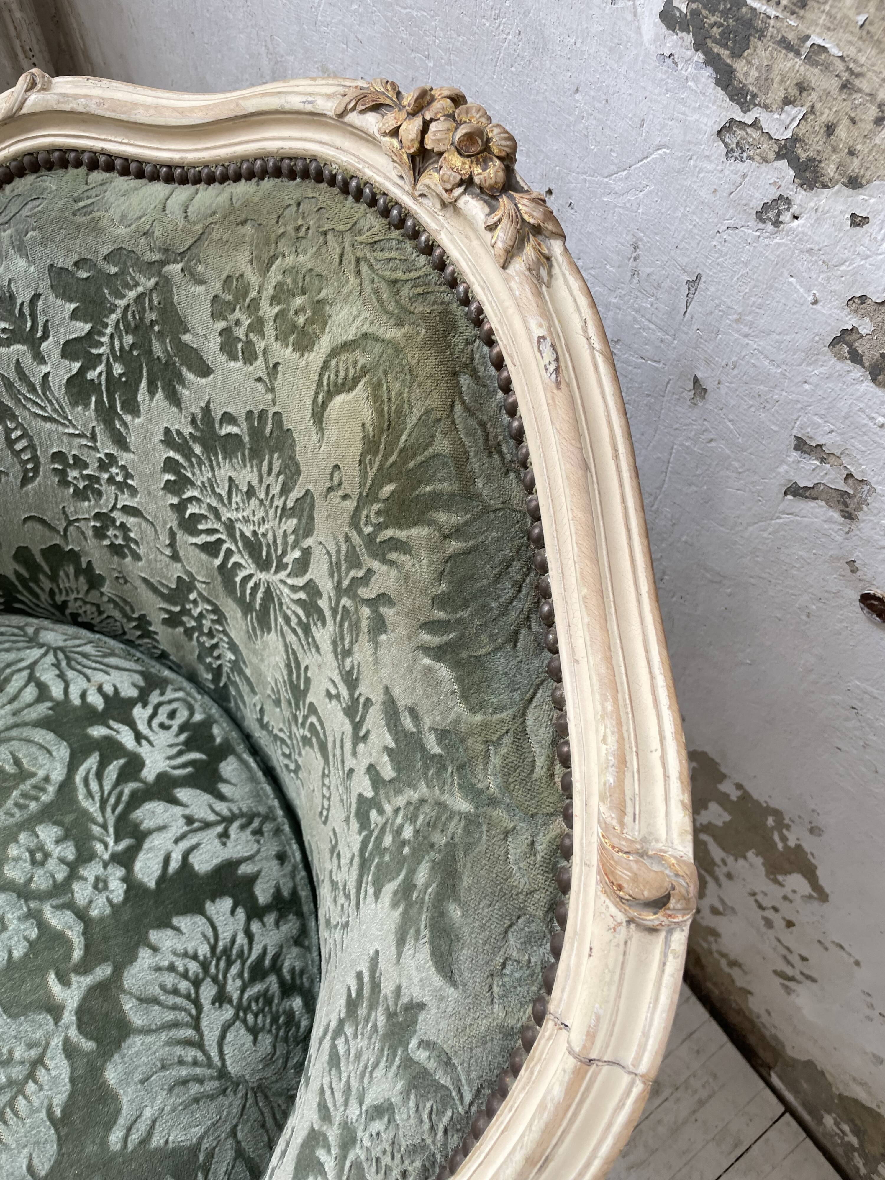 Louis XV shepherdess armchair