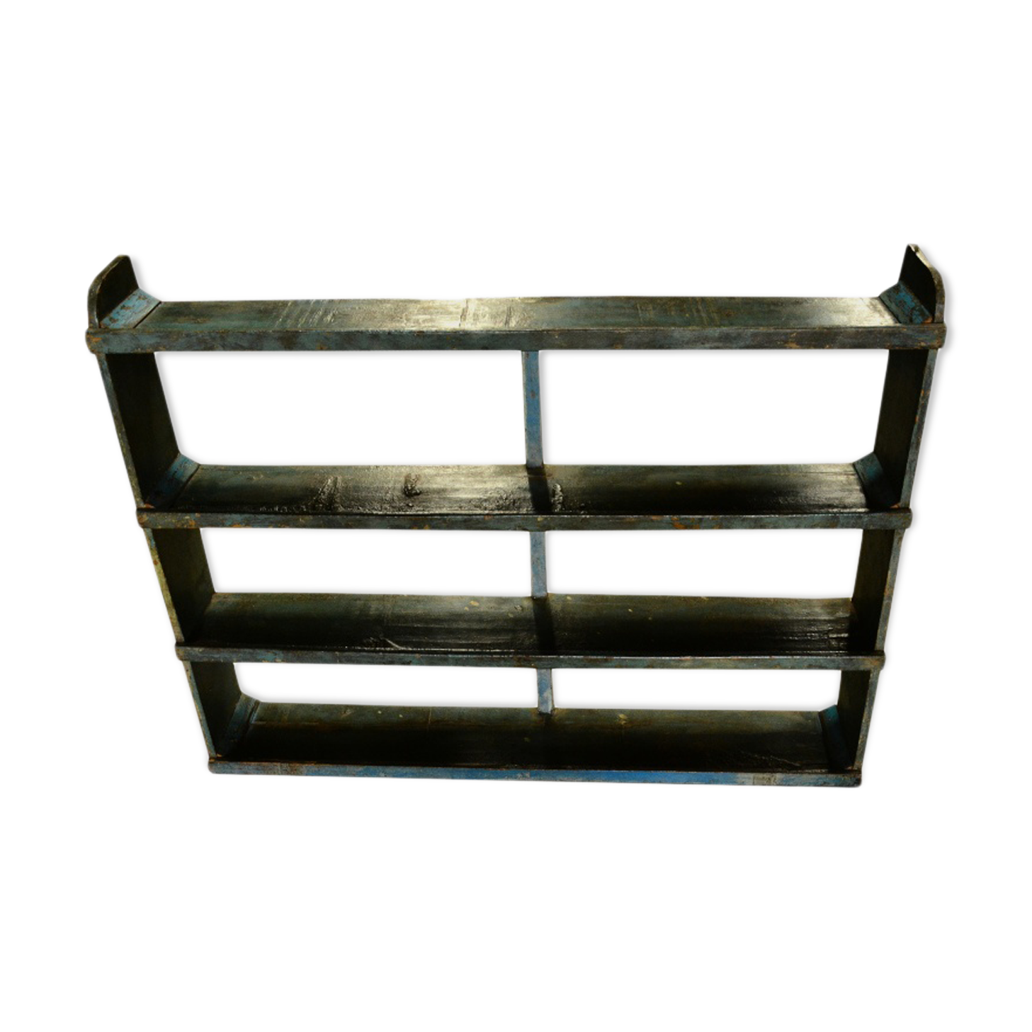 Shelf wall green old old teak