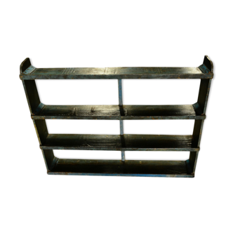 Shelf wall green old old teak