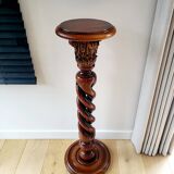Colonne / piédestal en bois de style antique