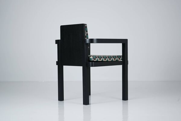 Chaise D51 Bauhaus rembourrée en tissu Hermès par Walter Gropius pour Tecta