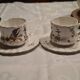 Set of 2 cups and saucers signed MARTRES (Jodra)