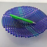 Italian filigree glass bowl, 1960s