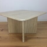 Square travertine coffee table