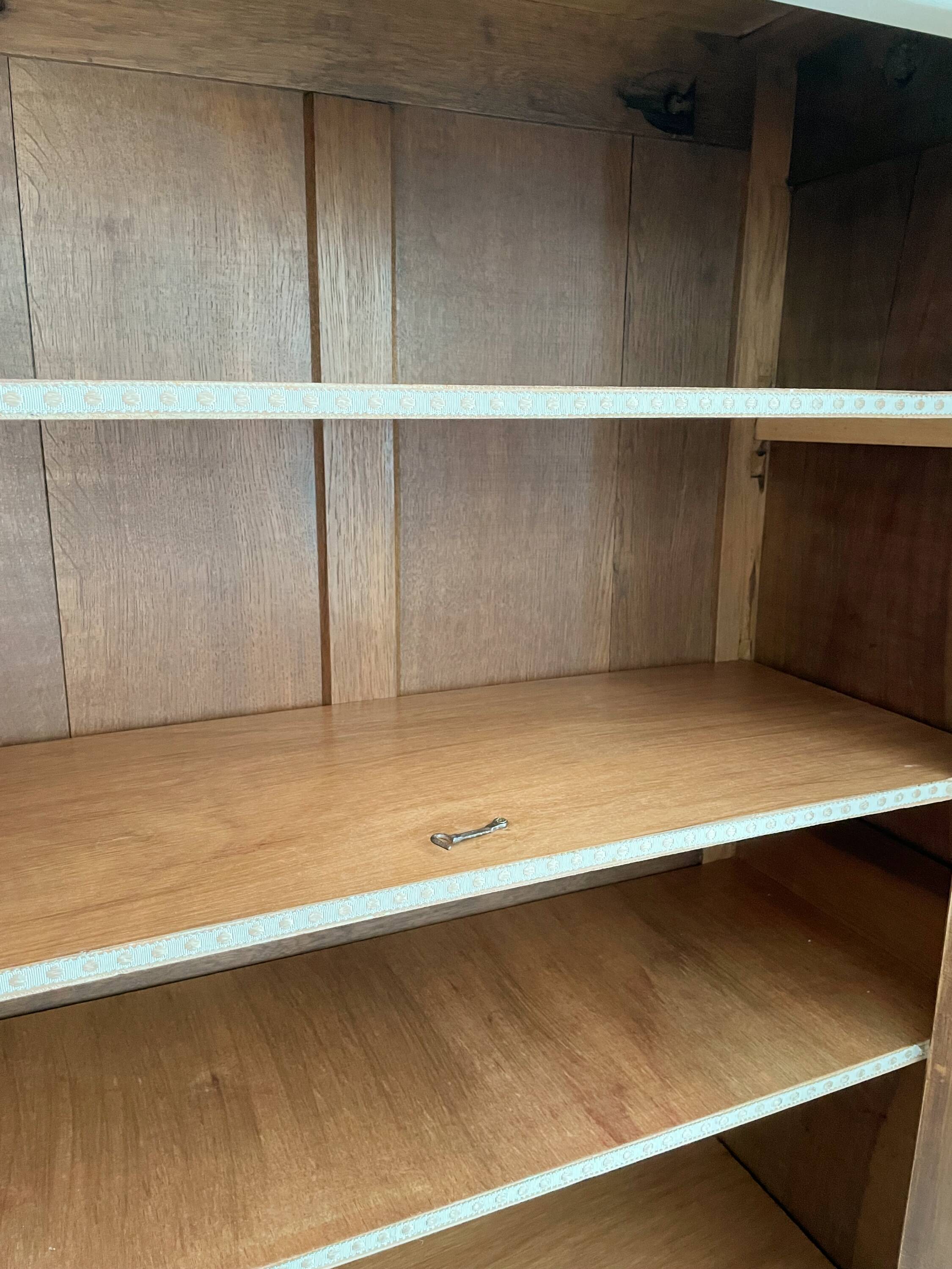 Walnut wardrobe, early 20th century