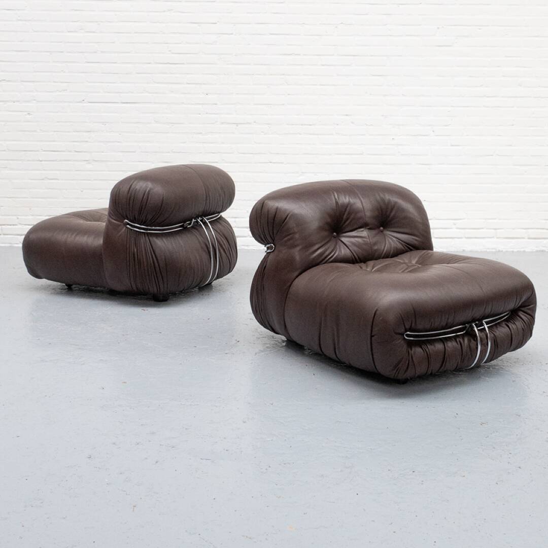 Fauteuil Soriana Afra & Tobia Scarpa Cassina années 1970