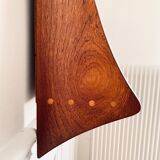Mirror teak shelf by Pedersen & Hansen 44x117cm