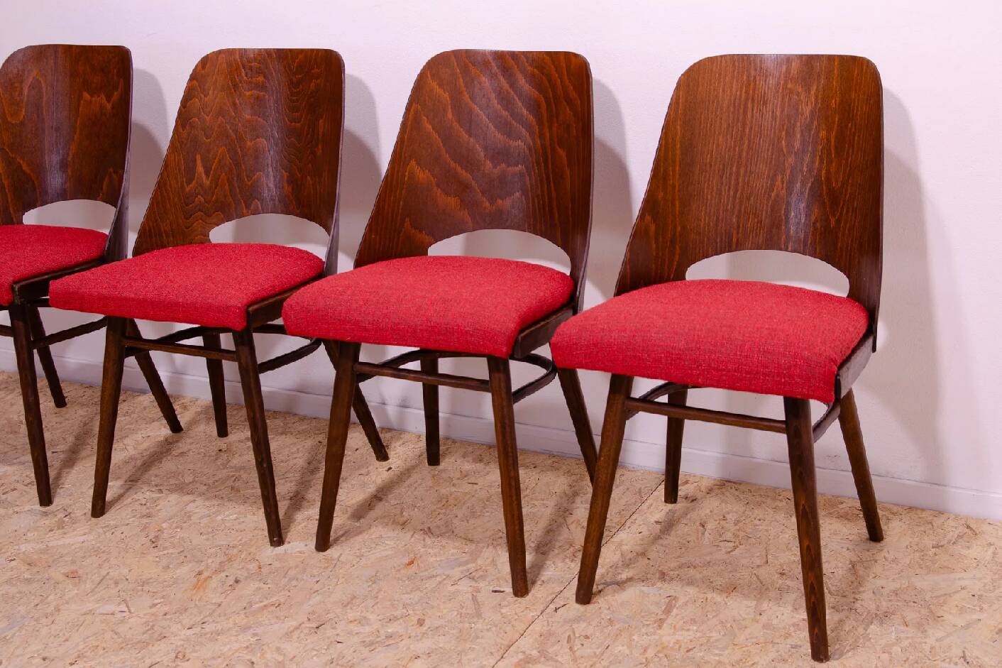 Set of 4 Dining Chairs, Radomír Hofman, 1960s