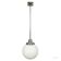 Vintage Bauhaus-style pendant light with opaline glass shade.