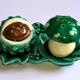 Vintage ceramic lot autumn salt pepper mushroom chestnut