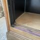 Oak sideboard with glass doors