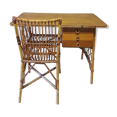 Rattan Office Louis Sognot and his chair