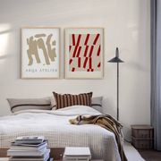 Pair of prints, abstract wall art set of two, 50x70cm