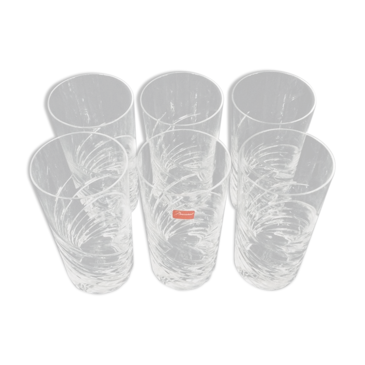 Set of 6 Baccarat and Arik Levy glasses