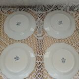 4 Royal Boch dessert plates 