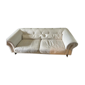 Canapé cuir blanc roche