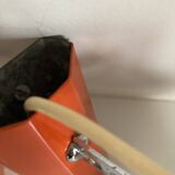 Set of two vintage orange wall lights from the 70s