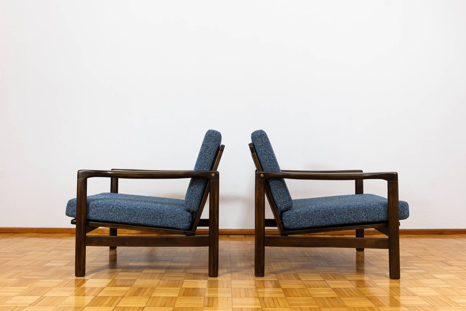 Pair of mid century armchairs "b7522 " by Zenon Bączyk,  Poland, 1960's