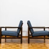 Pair of mid century armchairs "b7522 " by Zenon Bączyk,  Poland, 1960's