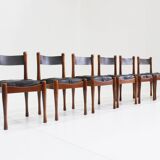 Bernini vintage italian dining chairs by Silvio Coppola , set of 6