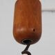 Vintage teak Candela pendant lamp Domus Danish design